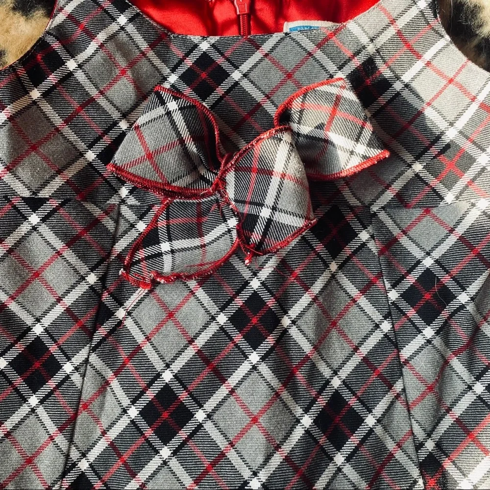 The Children’s Place red and gray plaid dress